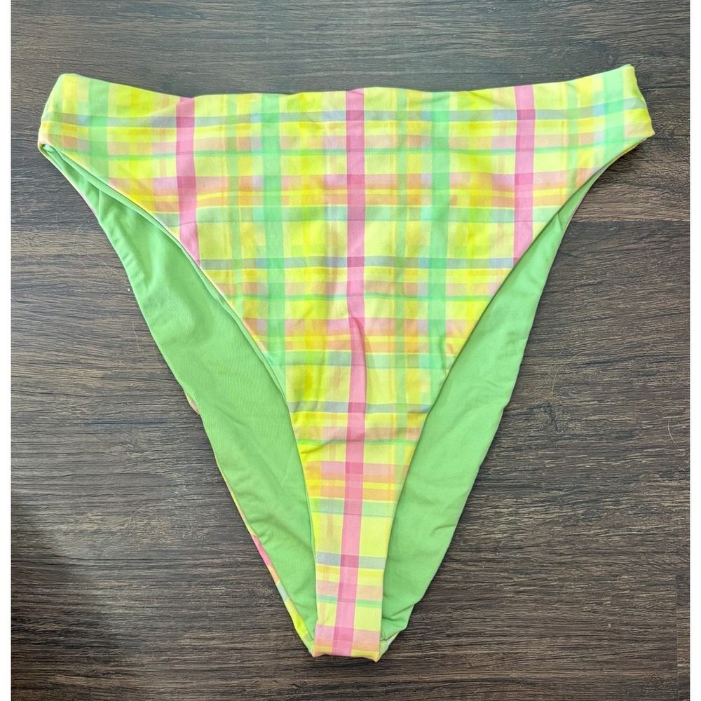Dippin Daisy's Women's Pretty Plaid Underwire Tie Strap Bikini Set Size Small - Picture 8 of 9